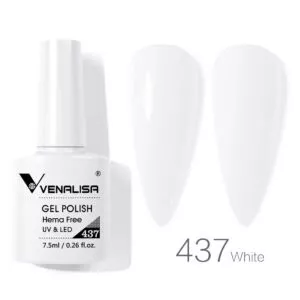 לק ג'ל VENALISA ונליסה 7.5 מ"ל מס' 437 - White