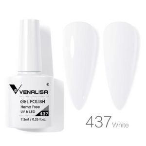 לק ג'ל VENALISA ונליסה 7.5 מ"ל מס' 437 - White