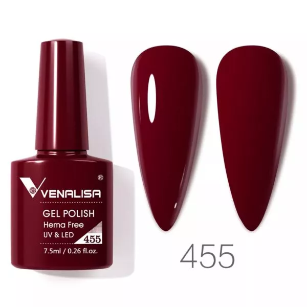 לק ג'ל VENALISA ונליסה 7.5 מ"ל מס' 455