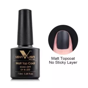 לק ג'ל VENALISA ונליסה 7.5 מ"ל - Matt Top Coat ללא נטרול