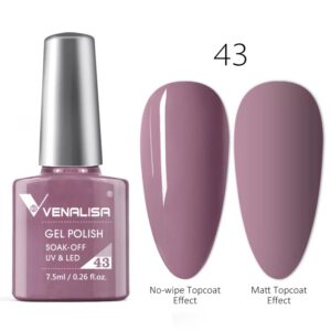 לק ג'ל VENALISA ונליסה 7.5 מ"ל מס' 43