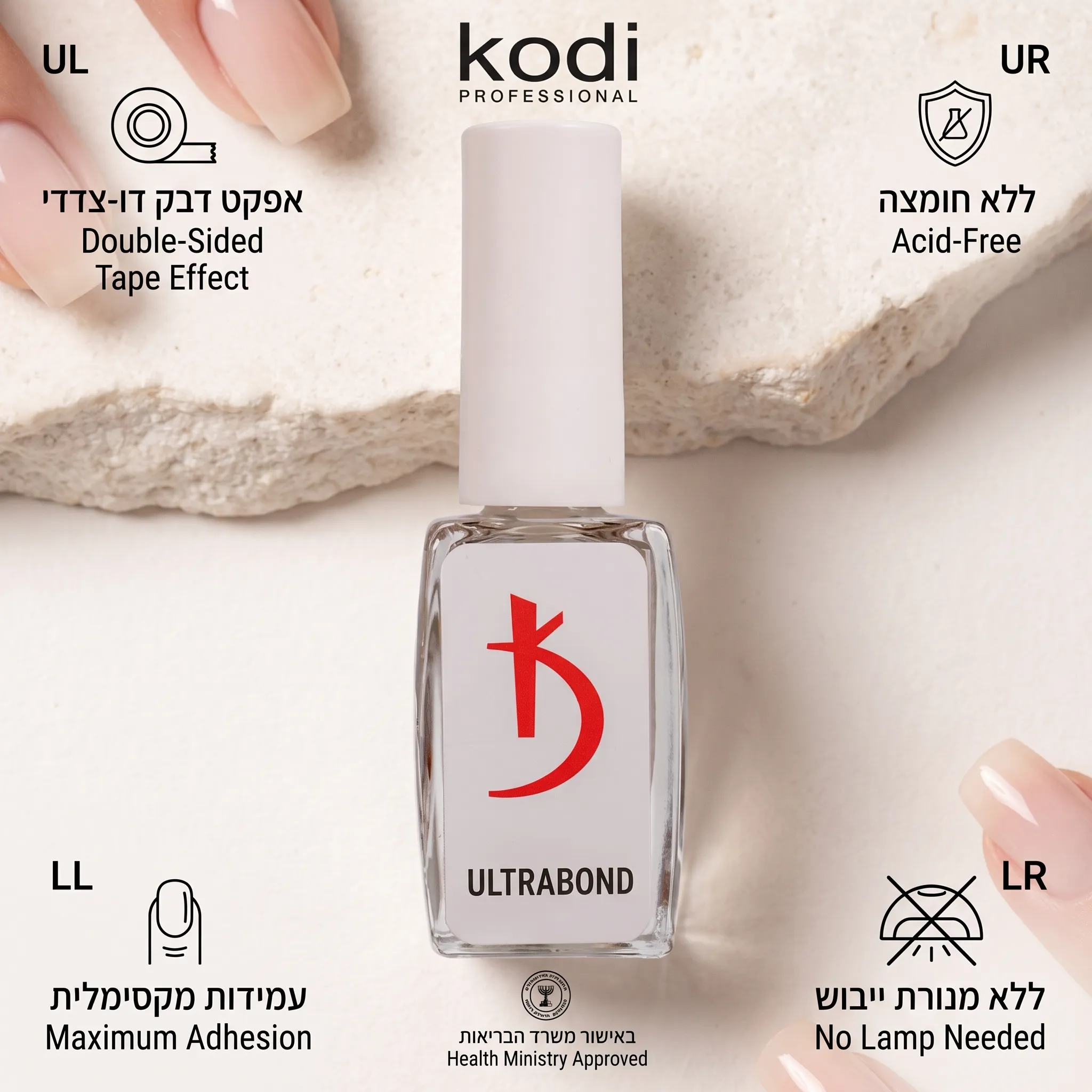 אולטרה בונד קודי מקורי (Kodi Ultrabond 12ml) – פריימר מקשר ללא חומצה