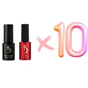 מארז 10 יחידות ראבר בייס 15 מ"ל טופ ללא נטרול 12 מל קודי KODI