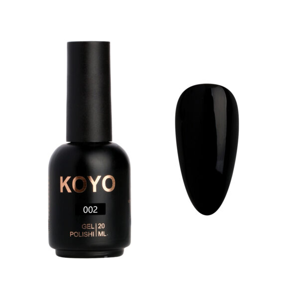 לק ג’ל KOYO גוון 002 Black