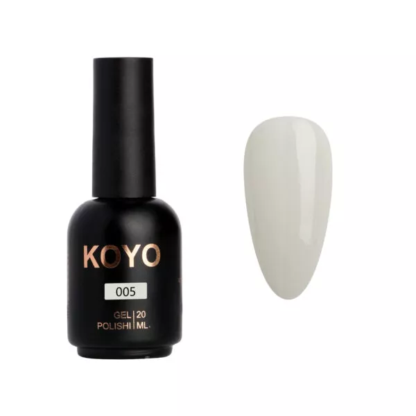 לק ג’ל KOYO גוון 005 פאני באני חלבי שקוף