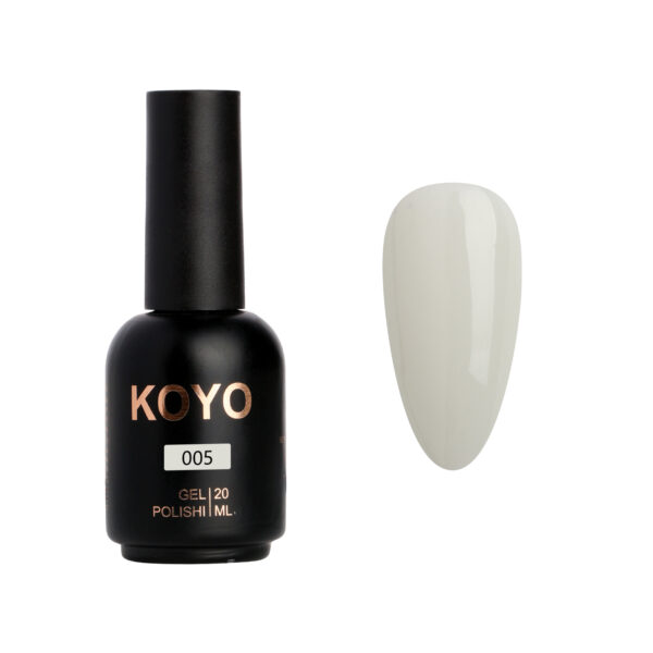 לק ג’ל KOYO גוון 005 פאני באני חלבי שקוף