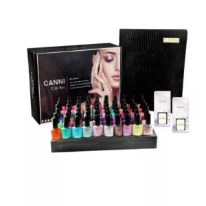 ערכת CANNI סט מספר 5 - 62 יחידות לק ג'ל + קטלוג צבעים תואם