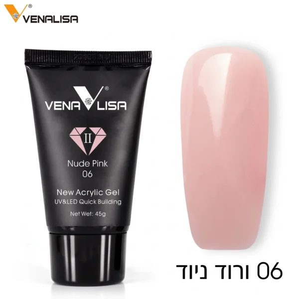 פוליג’ל ורוד ניוד (Nude Pink) VENALISA ונליסה גוון 06 – שפופרת 45 גרם