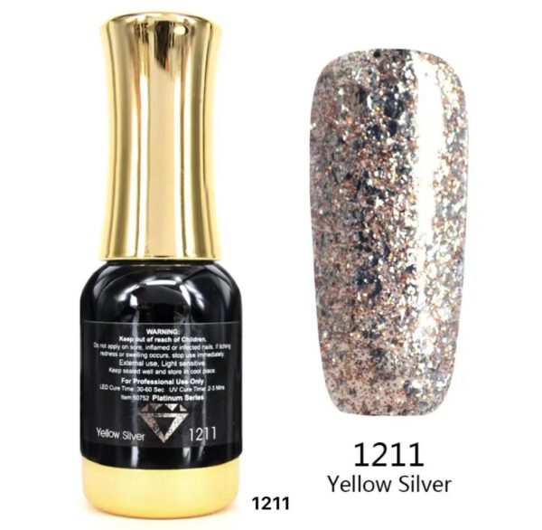 לק ג'ל VENALISA ונליסה 12 מ"ל מס' 1211 - Yellow Silver