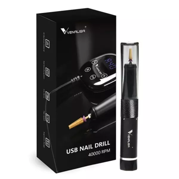 מכונת שיוף מקצועית Venalisa 40,000RPM – עם מסך LCD וחיבור USB