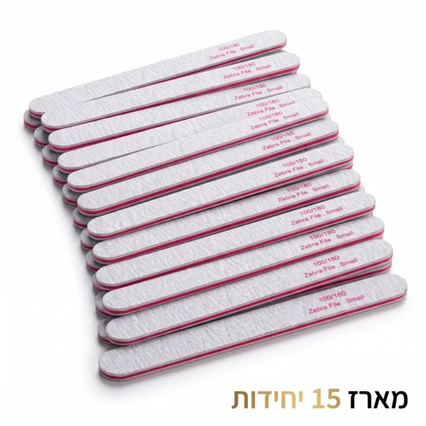 מארז 15 משייפי זברה ישר עבה 100/180 מקצועי
