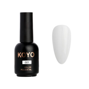 לק ג’ל KOYO גוון 001 לבן טיפקס