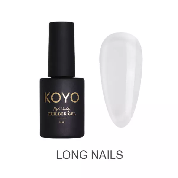 ג’ל בנייה KOYO Long Nails – חוזק מקסימלי להארכות (15ml)