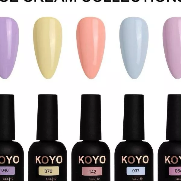 מארז 5 בקבוקים קולקציית גלידה (Ice Cream) – גווני פסטל קייציים (10 מ״ל ליחידה)