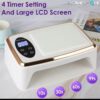 ⁦מנורת UV/LED לייבוש ציפורניים HomFi יוקרתית משולבת עם כרית 90 לדים⁩ – תמונה ⁦2⁩