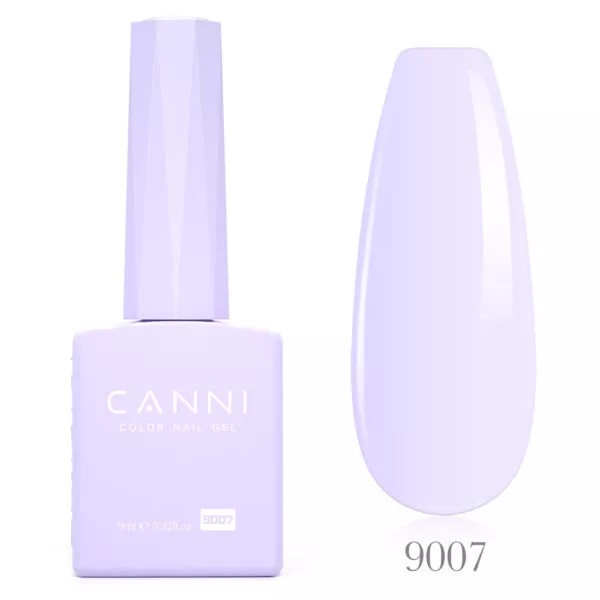 CANNI לק ג’ל 9 מ”ל HEMA FREE – גוון 9007 (סגול לילך עדין / Soft Lilac)