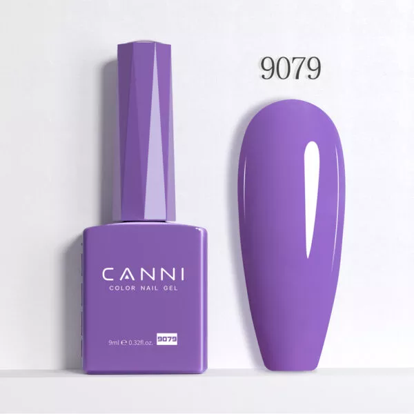 CANNI לק ג’ל 9 מ”ל HEMA FREE – גוון 9079 (סגול סחלב / Radiant Orchid)