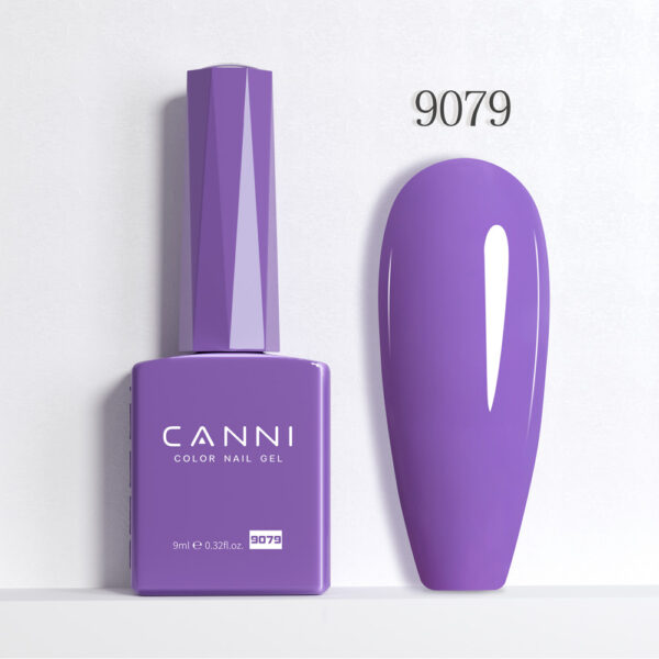 CANNI לק ג’ל 9 מ”ל HEMA FREE – גוון 9079 (סגול סחלב / Radiant Orchid)