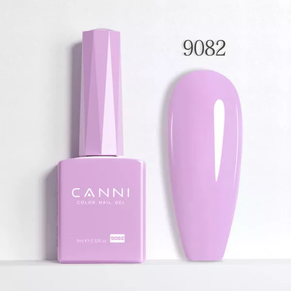 CANNI לק ג’ל 9 מ”ל HEMA FREE – גוון 9082 (ורוד לילך בייבי / Baby Pink Lilac)