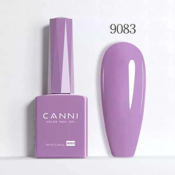CANNI לק ג’ל 9 מ”ל HEMA FREE – גוון 9083 (לילך ורדרד / Pinkish Lilac)