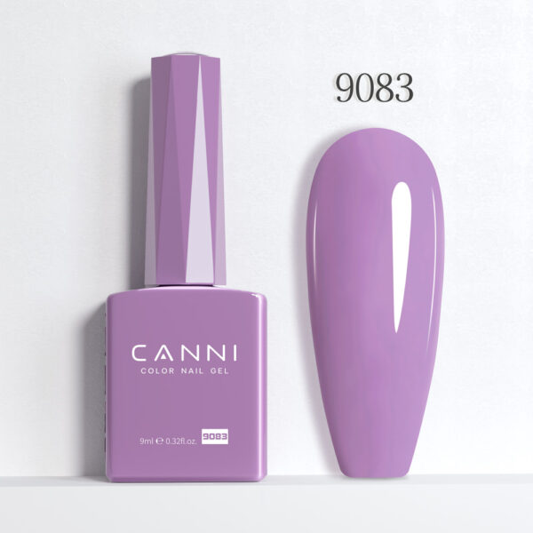 CANNI לק ג’ל 9 מ”ל HEMA FREE – גוון 9083 (לילך ורדרד / Pinkish Lilac)