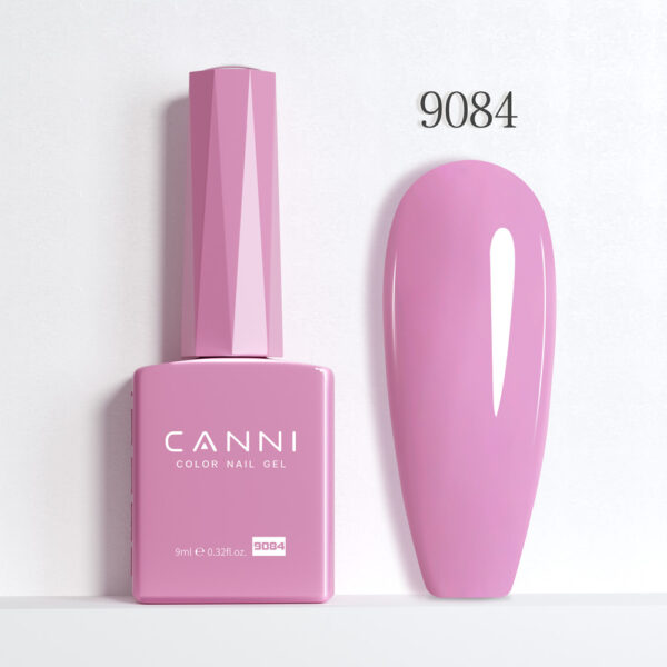 CANNI לק ג’ל 9 מ”ל HEMA FREE – גוון 9084 (ורוד מסטיק / Bubblegum Pink)