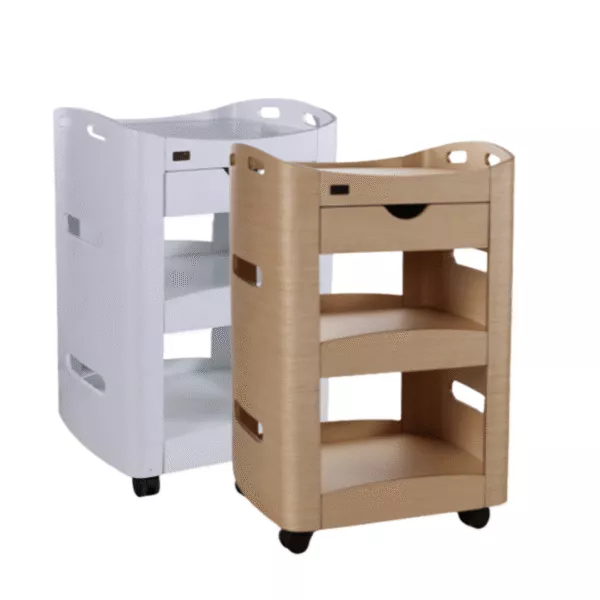 PRO-STATION עגלת טיפולים מעוצבת מעץ מלא