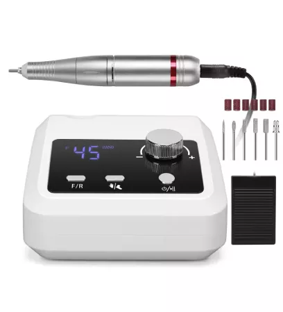 מכונת שיוף ניידת מקצועית 45,000 סל"ד – למניקור ביתי ונייד (שקטה במיוחד)
