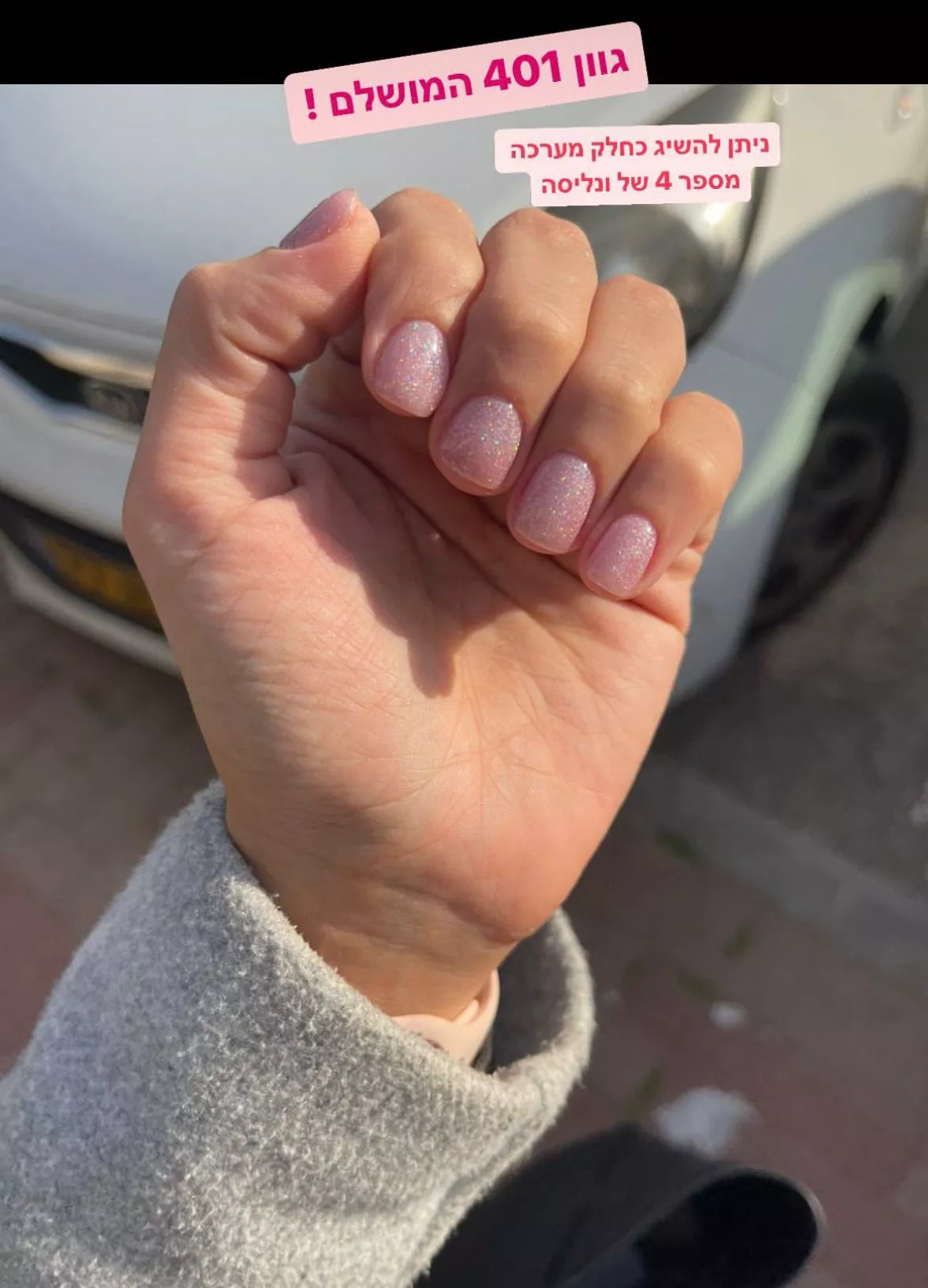 עיצוב ציפורניים של לקוחה איניילס 6