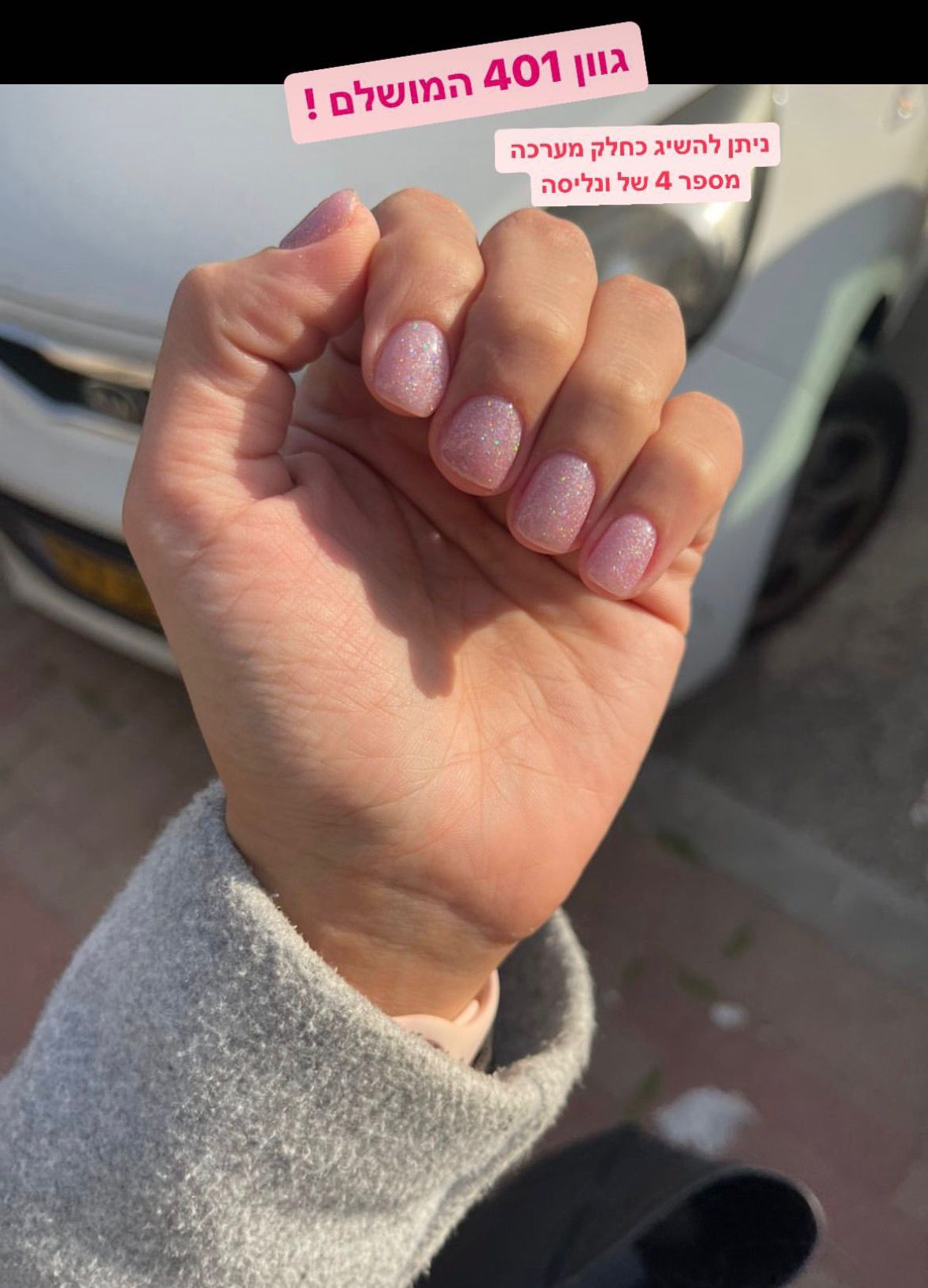 עיצוב ציפורניים של לקוחה איניילס 6