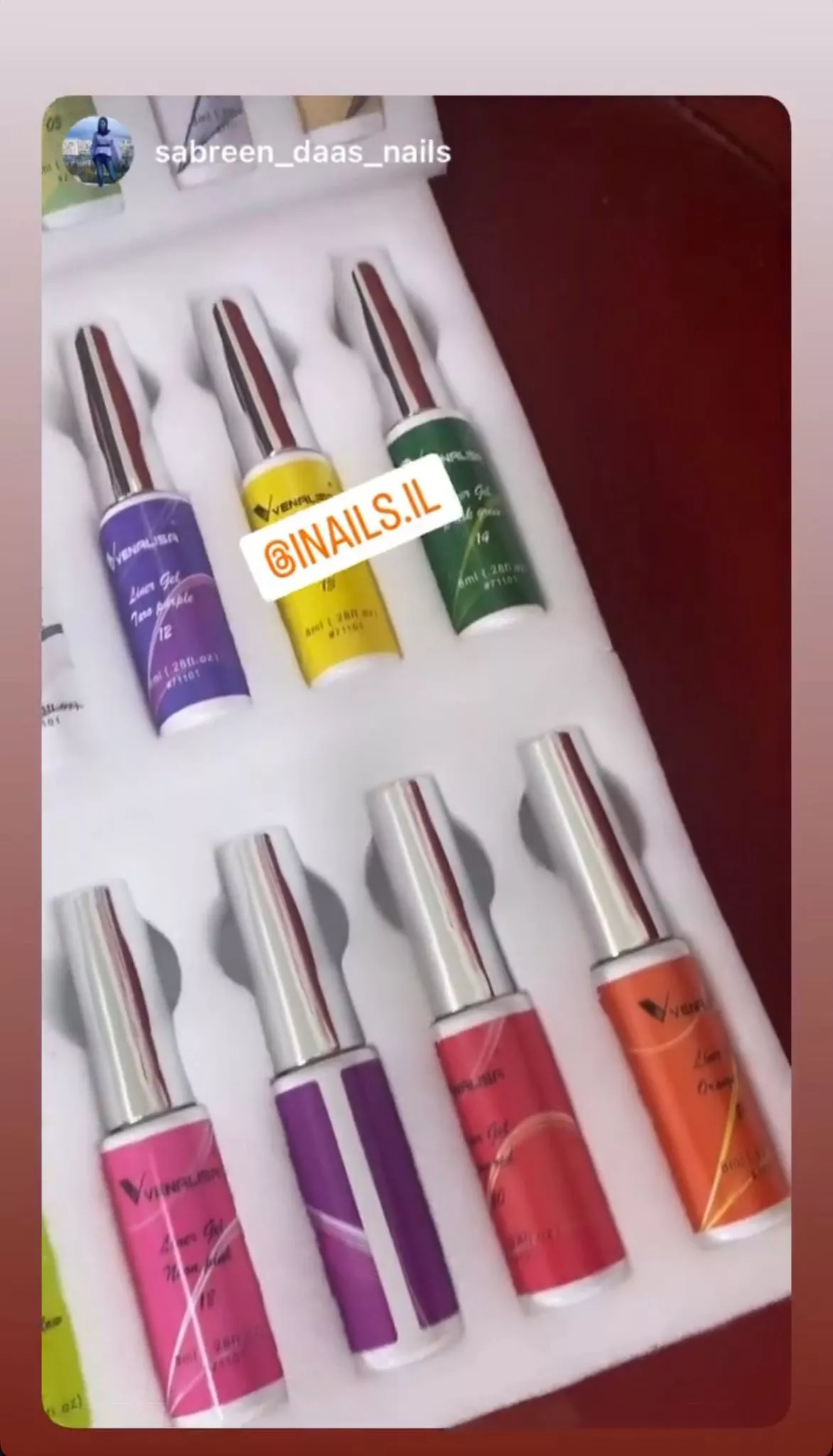 עיצוב ציפורניים של לקוחה איניילס 2