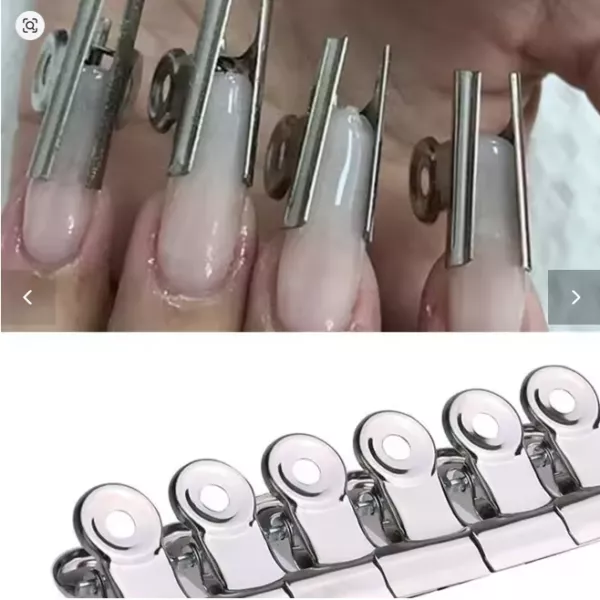 מארז 6 קליפסים (Pinchers) ממתכת ל-C Curve – ליצירת מבנה ציפורן מקצועי