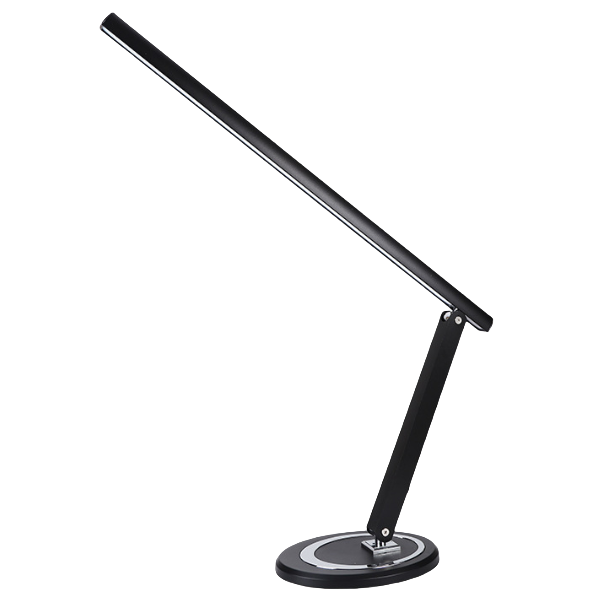 מנורת LED שולחנית מקצועית דגם 1180 (שחור) – תאורה רחבה 180° בגוון לבן-קר