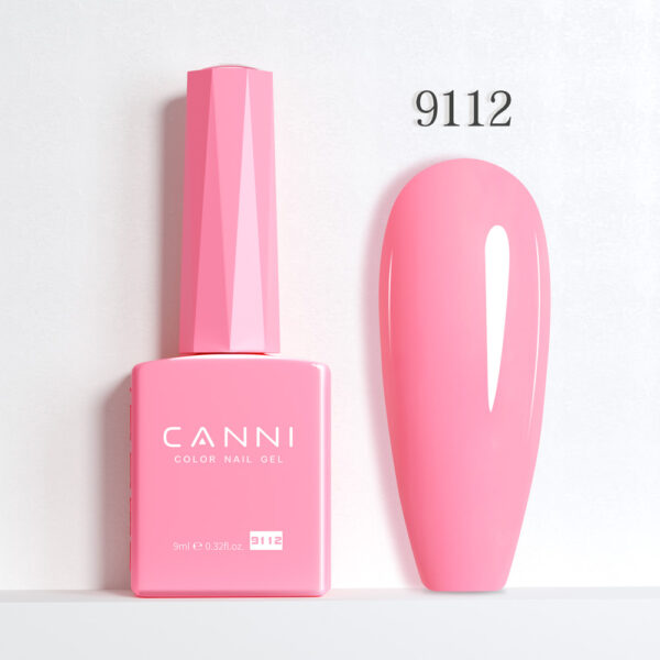 CANNI לק ג’ל 9 מ”ל HEMA FREE – גוון 9112 (ורוד בייבי פסטלי / Pastel Baby Pink)