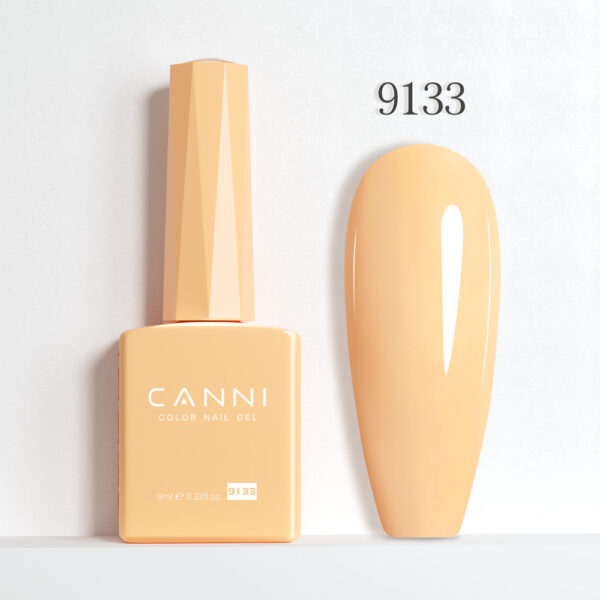 CANNI לק ג’ל 9 מ”ל HEMA FREE – גוון 9133 (ניוד בננה פסטלי / Pastel Banana Nude)