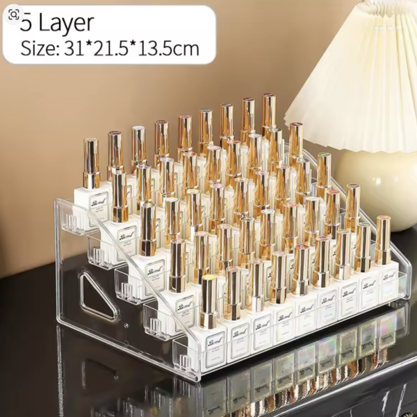 מדף לקים מדורג לשולחן – ארגון מקצועי ב-5 קומות