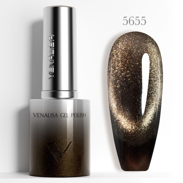 לק ג׳ל 10 מ״ל עין חתול | מס׳ 5655 | ונליסה Venalisa