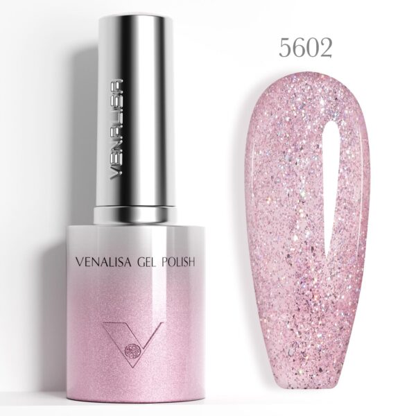 לק ג'ל גליטר Venalisa 10ml – גוון 5602 (נצנצים)