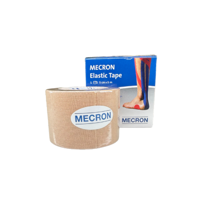 Mecron Elastic Tape – טייפ אלסטי מקצועי מבית DARCO (5 ס"מ / 5 מ')