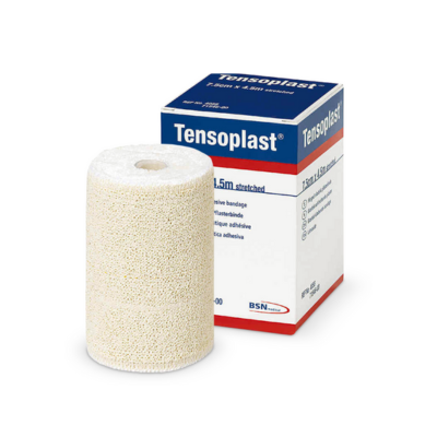 Tensoplast PH – תחבושת אלסטית דביקה לבנה לקיבוע ותמיכה