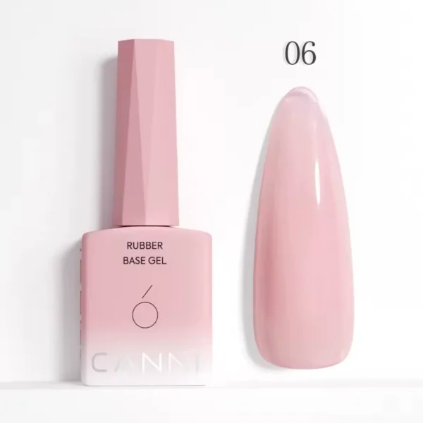 ראבר בייס קאני CANNI Rubber Base – גוון 06 ורוד פסטל קלאסי (9 מ"ל)