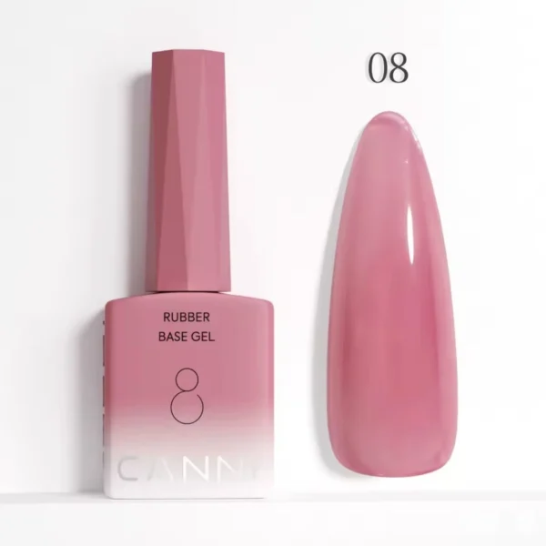 ראבר בייס קאני CANNI Rubber Base – גוון 08 ורוד עתיק מעושן (9 מ"ל)