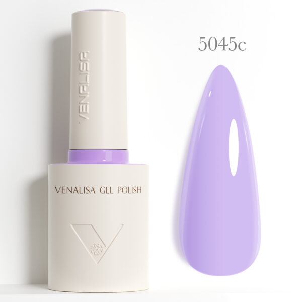 לק ג’ל ונליסה Venalisa בנפח 10 מ”ל – סדרת פרימיום (HEMA FREE) – גוון 5045c (סגול לבנדר פסטל)