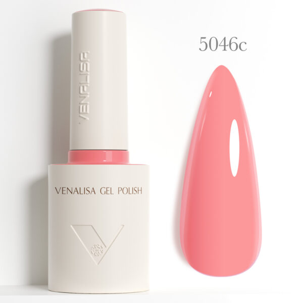 לק ג’ל ונליסה Venalisa בנפח 10 מ”ל – סדרת פרימיום (HEMA FREE) – גוון 5046c (ורוד אפרסק רך)