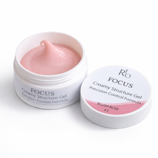 ג'ל בנייה במרקם חמאה ריו Rio FOCUS Creamy Structure Gel – גוון Blush Rose #3 ורוד סומק (30 גרם)