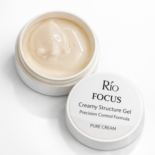 ג'ל בנייה במרקם חמאה ריו Rio FOCUS Creamy Structure – גוון Pure Cream שמנת טהורה (30 גרם)