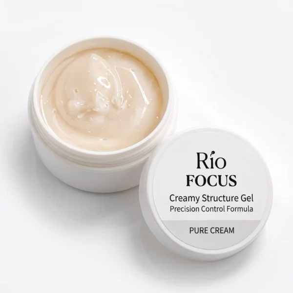 ג'ל בנייה חמאה ריו Rio FOCUS Creamy Structure גוון Pure Cream שמנת טהורה – 30 גרם