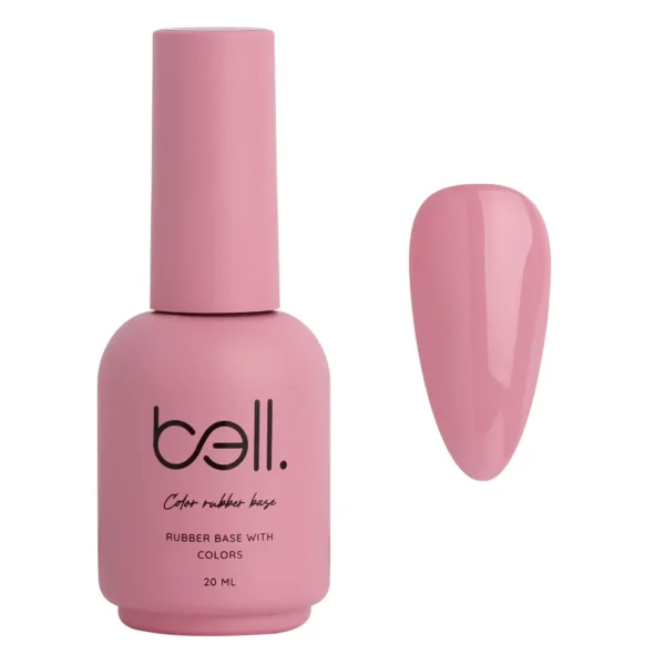 ראבר בייס צבעוני בבקבוק בל Bell מספר 007 (Honeymoon - ורוד פטל חלבי עשיר) - 20 מ"ל למבנה אנטומי מושלם
