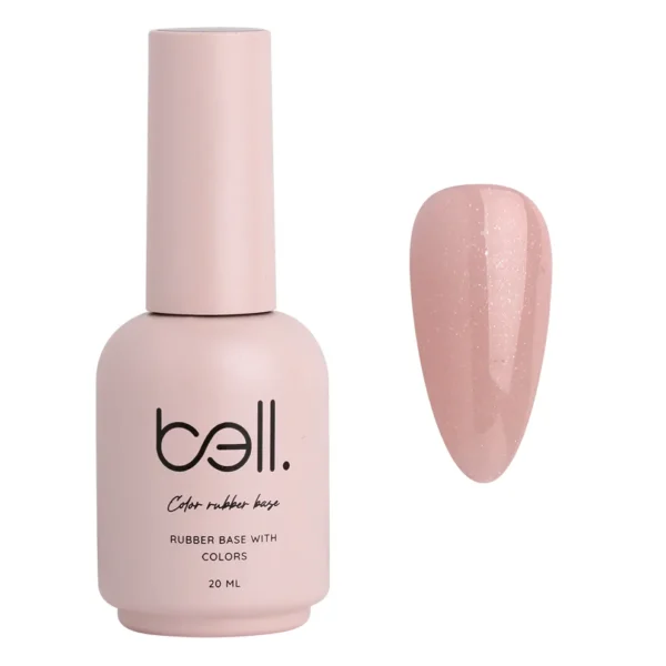 ראבר בייס צבעוני מנצנץ בבקבוק בל Bell מספר 008 (Hangover - ניוד חלבי חם מנצנץ) - 20 מ"ל למבנה אנטומי מושלם