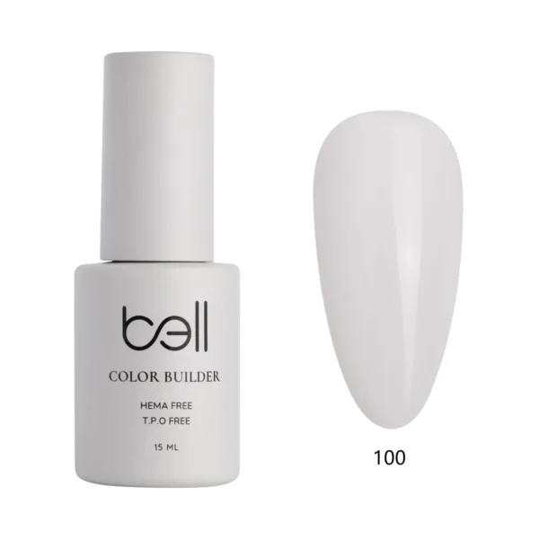 ג'ל בנייה צבעוני בבקבוק בל Bell מספר 100 (לבן אולטרה קלאסי) - 15 מ"ל לבנייה ותיקון מבנה (HEMA & T.P.O Free)